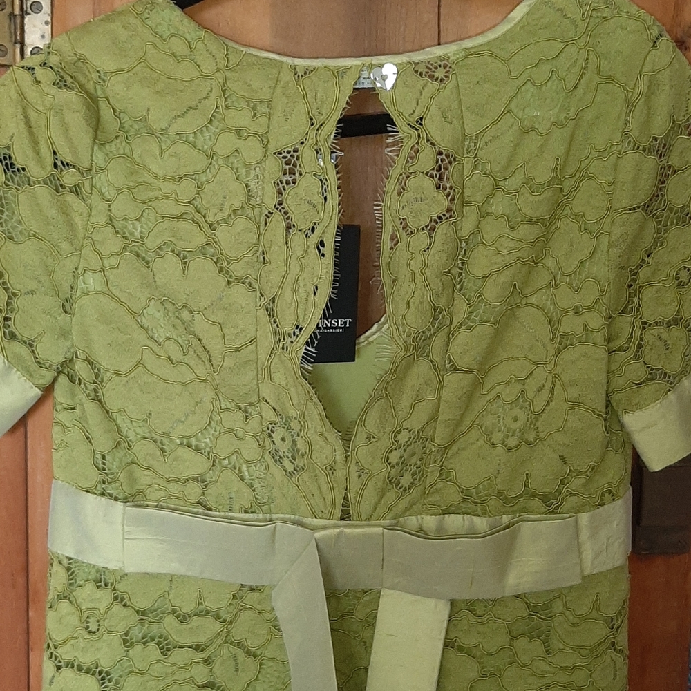 NWT TWIN-SET SIMONA BARBIERI Lace Sheath Dress - Picture 4 of 5